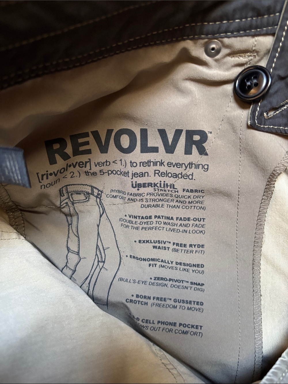 KUHL Revolvr Vintage Patina Dye Pants Men’s Size 34x30 (tag) - Picture 10 of 10